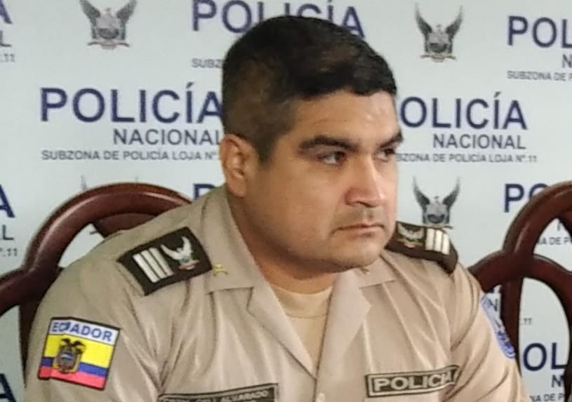 Darwin Celi Alvarado, jefe de Operaciones de la Policía de Loja.