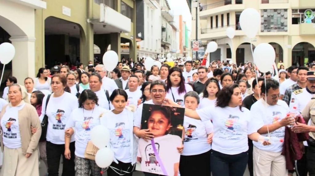 Los familiares de Emilia realizaron varias marchas en las cuales se exigía justicia para la niña. (fotografía de archivo)