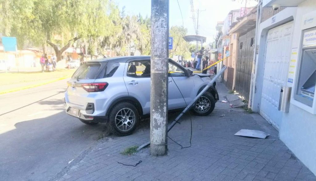 El accidente de tránsito ocurrió ayer, a eso de las 15:00.