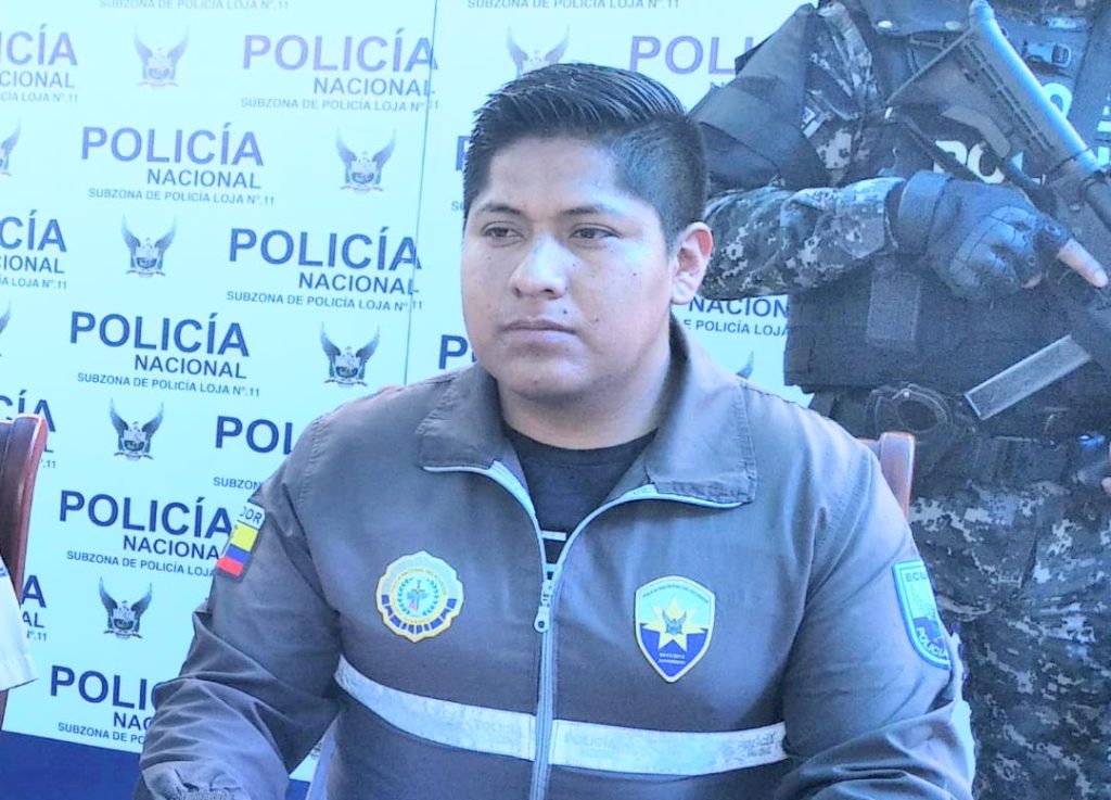 Darwin Alcocer Trujillo, jefe de la Dinased de Loja.