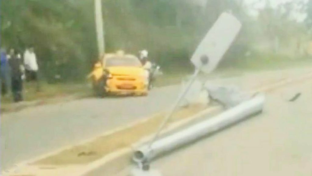 El accidente ocurrió por las inmediaciones del Bioparque Orilla del Zamora.