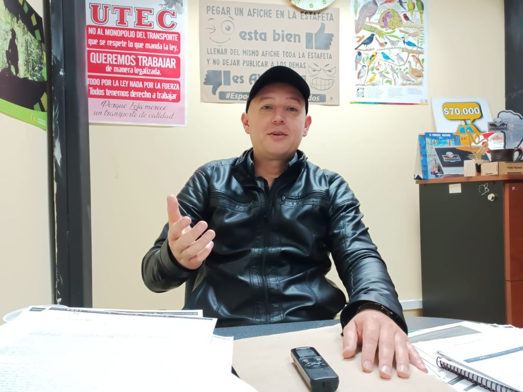 Pablo Burneo Ramón dice que la ciudad de Loja tiene un parque automotor de 43.000 vehículos.