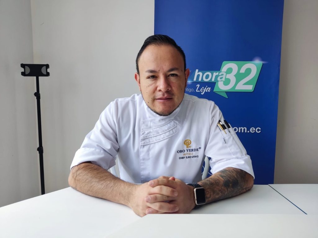 Carlos Tituaña Díaz es el chef ejecutivo del Hotel Oro Verde de Loja.