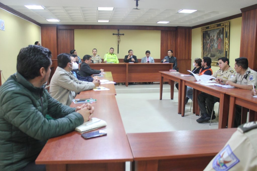 La cita de este miércoles 19 de octubre se cumplió en las instalaciones de la Diócesis de Loja.