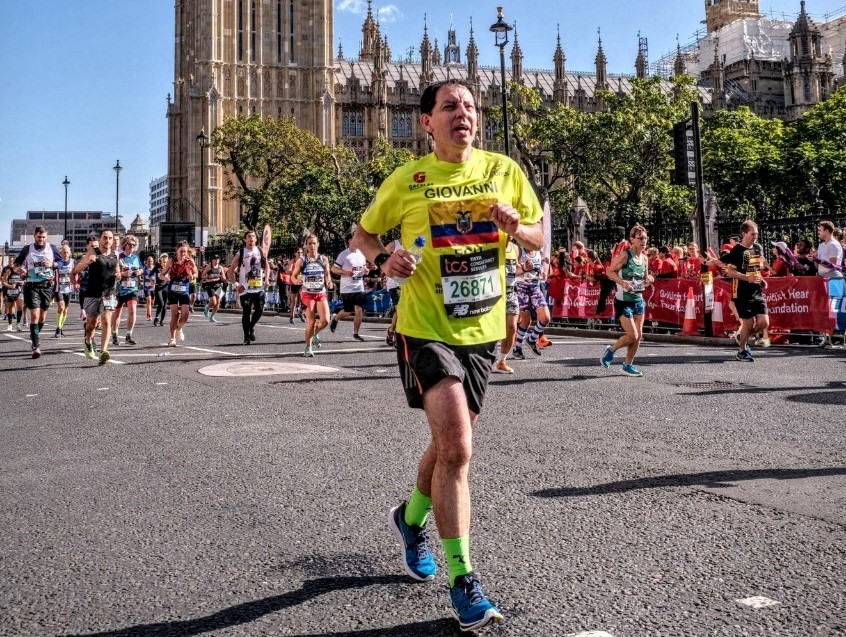 El atleta durante su participación recorrió sectores icónicos de Londres.