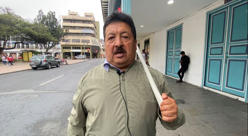 Gilbert Granda, presidente de la UNE en la provincia de Loja.