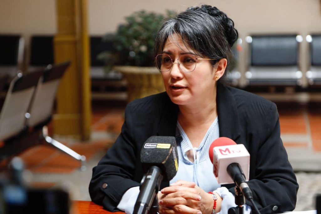 Sandra Rodríguez, presidenta de la Junta Provincial Electoral de Loja.