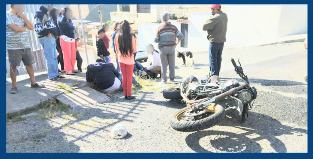 El accidente de tránsito ocurrió en el barrio Clodoveo Jaramillo Alvarado.