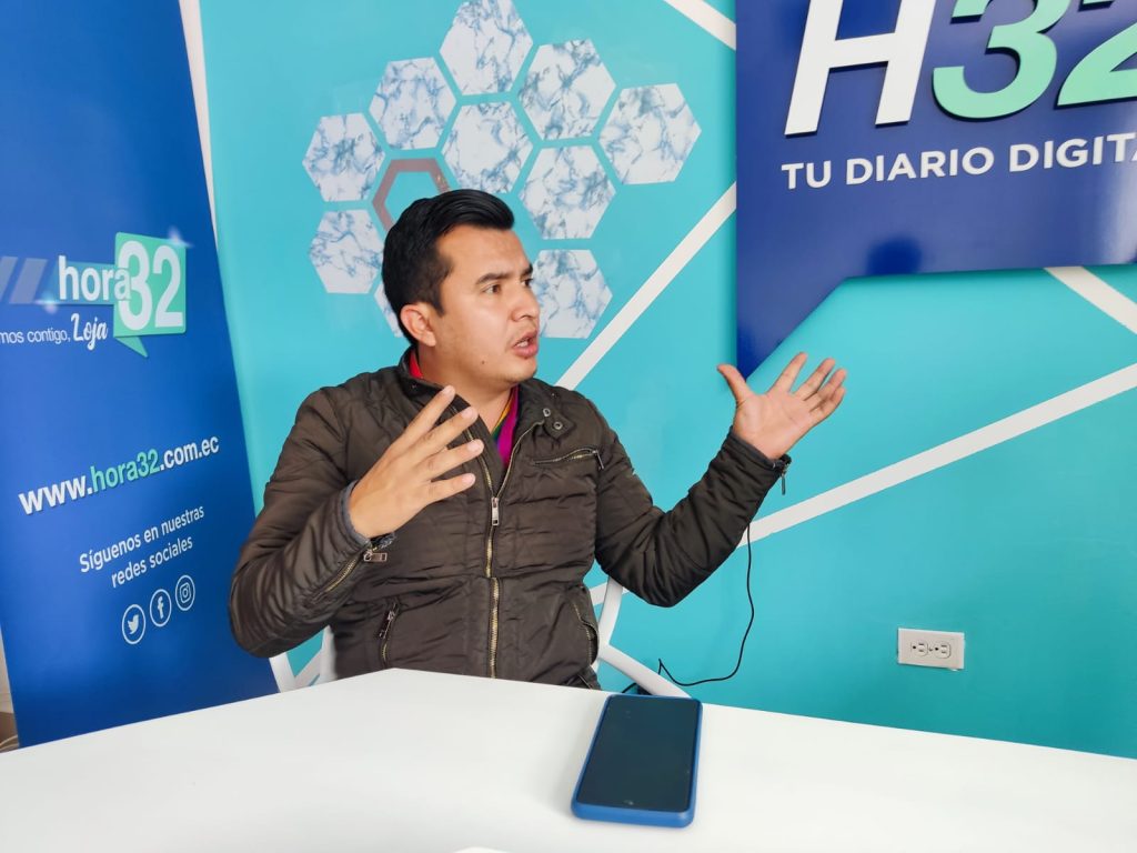 Jorge Guevara es candidato a prefecto por Pachakutik y Unidad Popular.