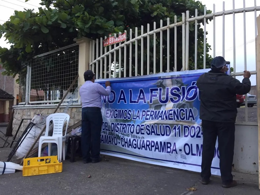 El Comité Prodefensa de la Salud de Catamayo realizó varias medidas de hecho. (Fotografía archivo)