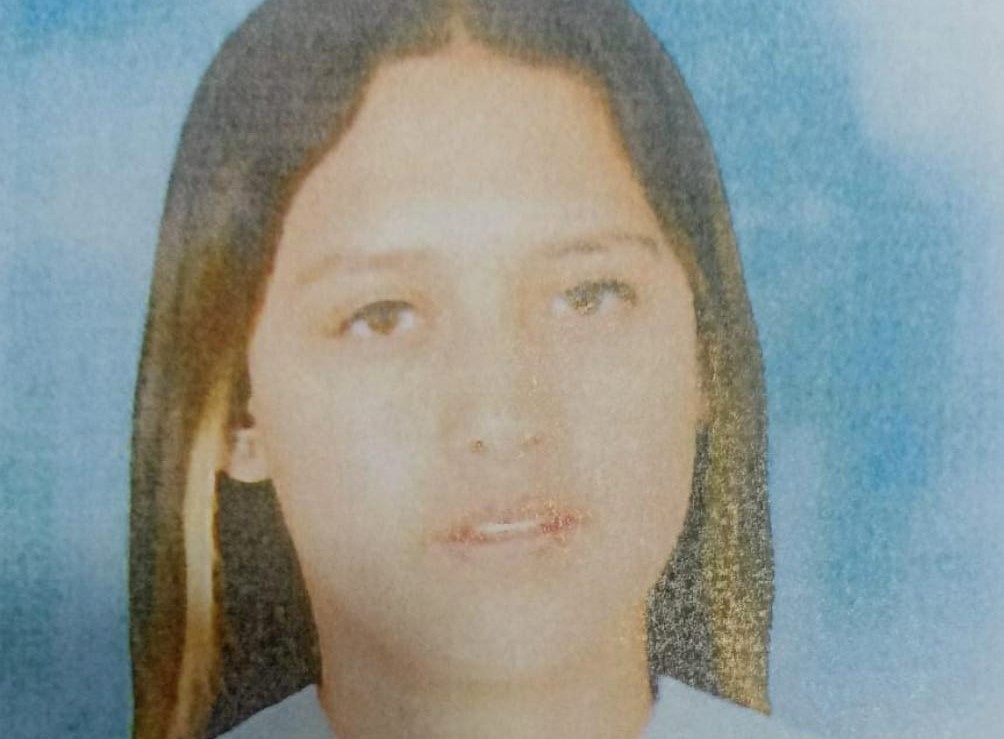 La fotografía de la adolescente que estaría, presuntamente, desaparecida.