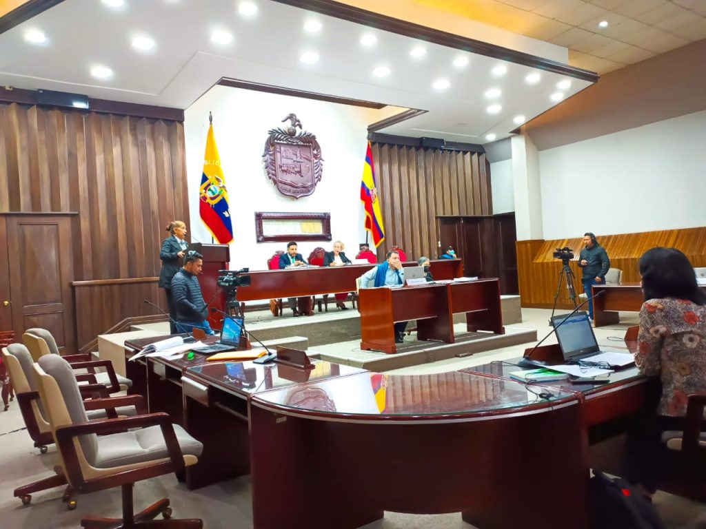 El Cabildo de Loja, durante una de las últimas sesiones.