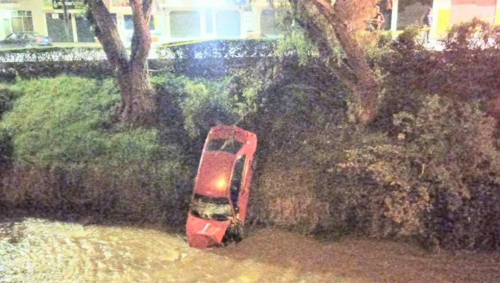 El accidente fue en la esquina de la avenida Universitaria y calle Celica.