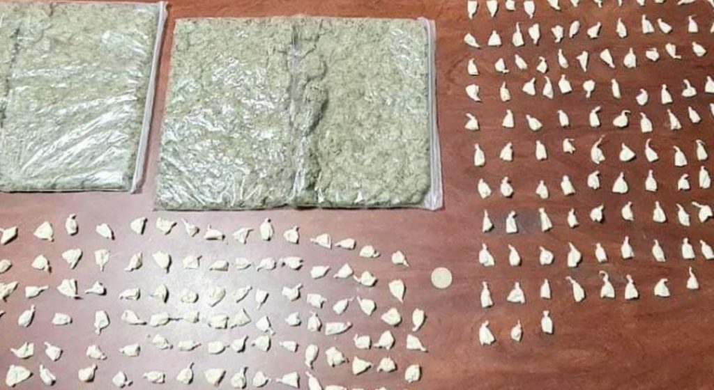 La droga que los policías Antidrogas decomisaron el último martes.