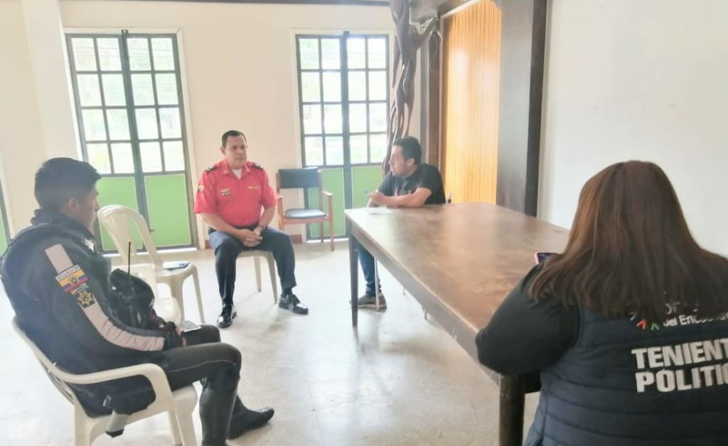 Las autoridades de la parroquia Vilcabamba se reunieron.