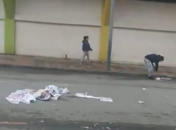 Fue deprimente el estado del lugar, tras el evento político-partidista de la noche del último lunes.