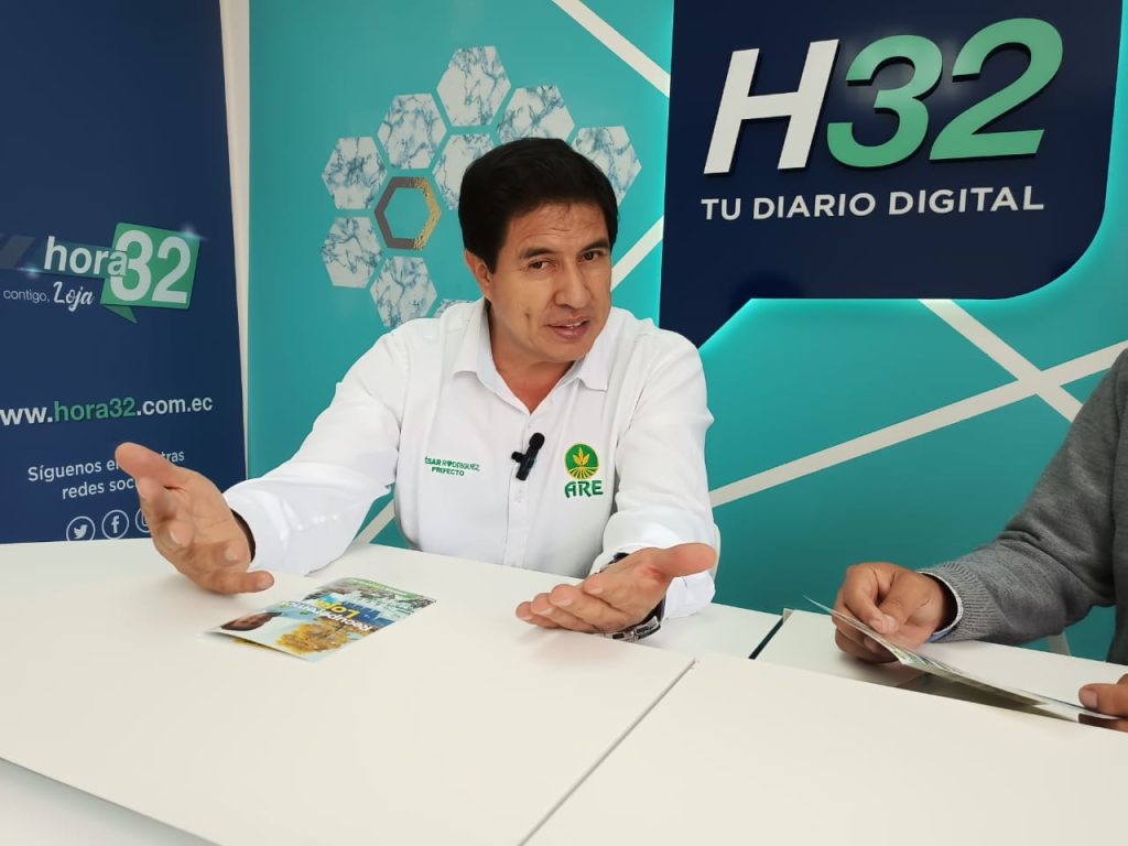 César Patricio Rodríguez, durante una entrevista con HORA32.