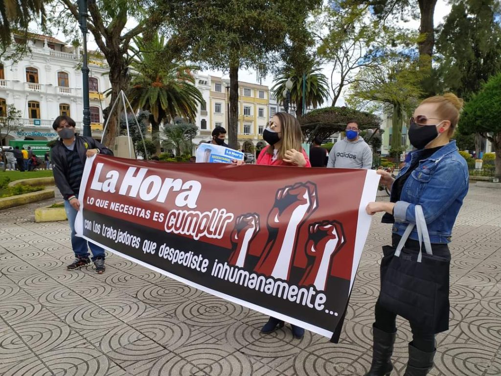Los plantones y otras acciones han realizado los exservidores en rechazo a lo que consideran una vulneración de sus derechos. (Fotografía archivo)