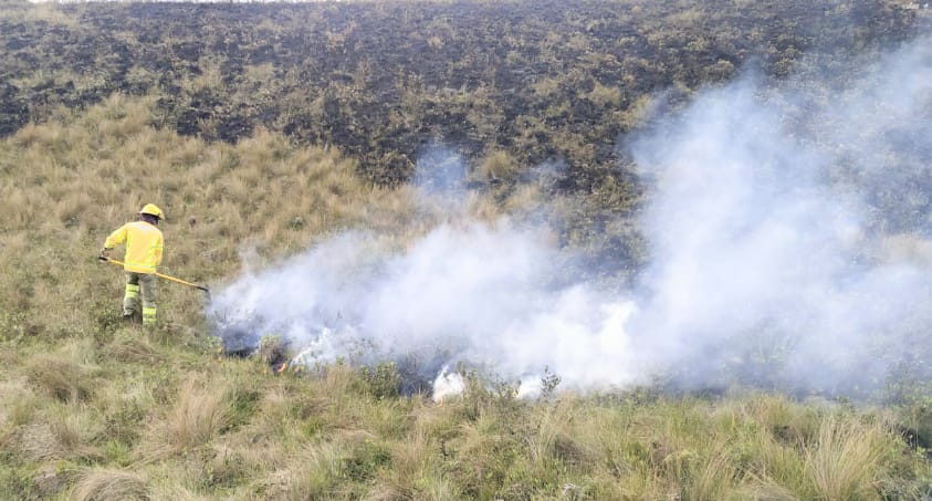 El incendio fue la tarde del sábado anterior.