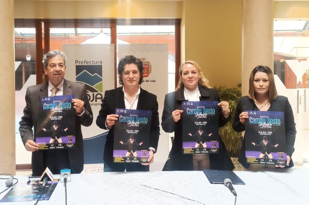 Autoridades y el artista presentaron el evento a través de una rueda de prensa.