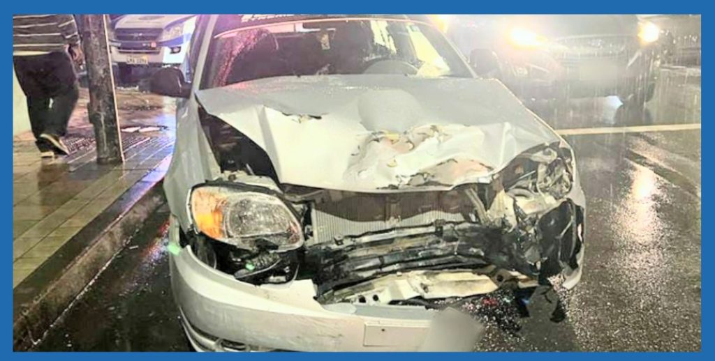 El accidente de tránsito ocurrió el último jueves, a eso de las 22:30.