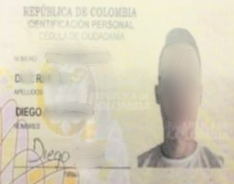 Él suplantó la identidad de Diego D. R., también, de Colombia.
