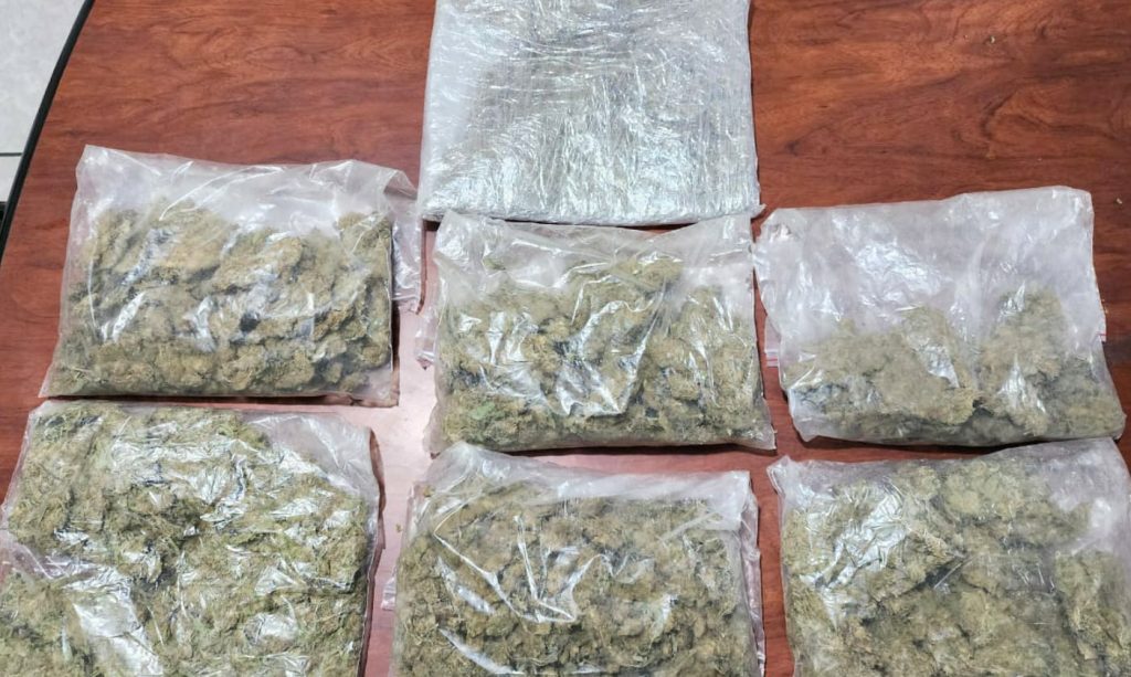 El alcaloide que los gendarmes Antidrogas decomisaron, por segunda vez, a la mujer.