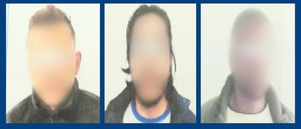 Los ciudadanos fueron detenidos indistintamente por los uniformados.