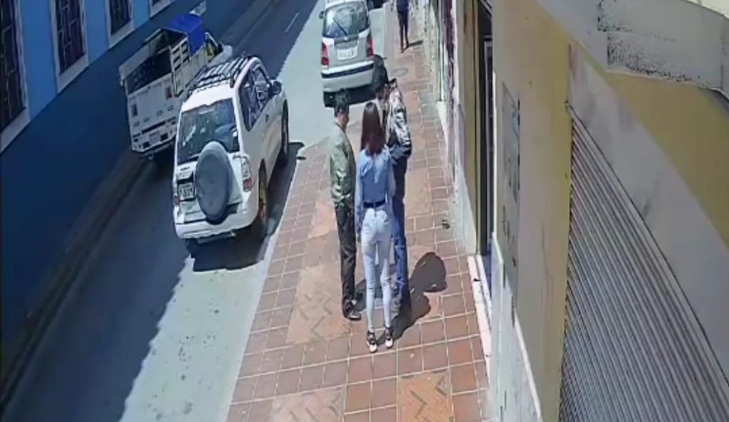 Imagen captada por una videocámara, el día del atraco.