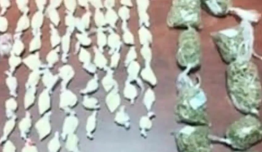 La droga que los policías decomisaron al ciudadano.