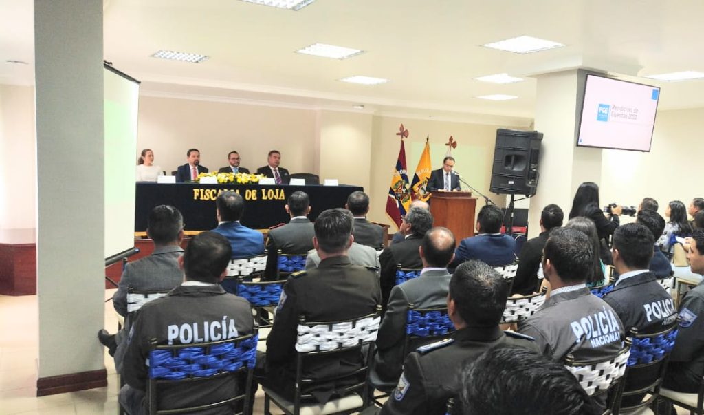 En las instalaciones de la Fiscalía Provincial de Loja se realizó el evento.