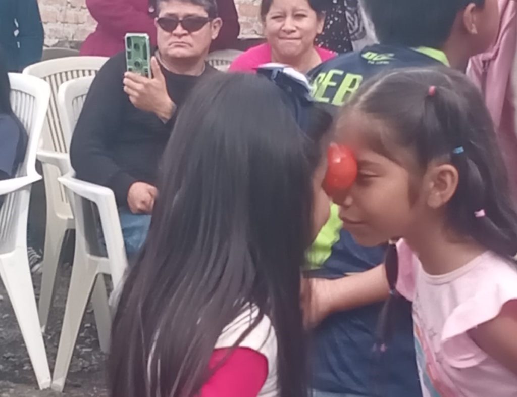 Los niños participaron de los juegos tradicionales.