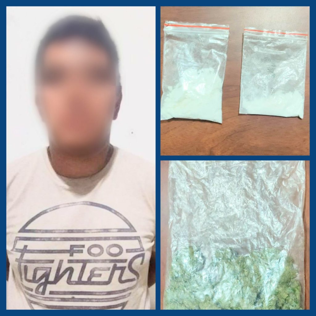 La droga que la Policía Nacional incautó la noche.