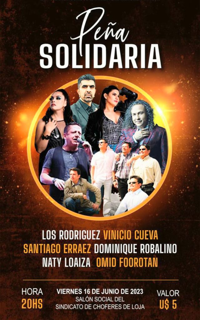 Anoche promocional del evento caritativo.