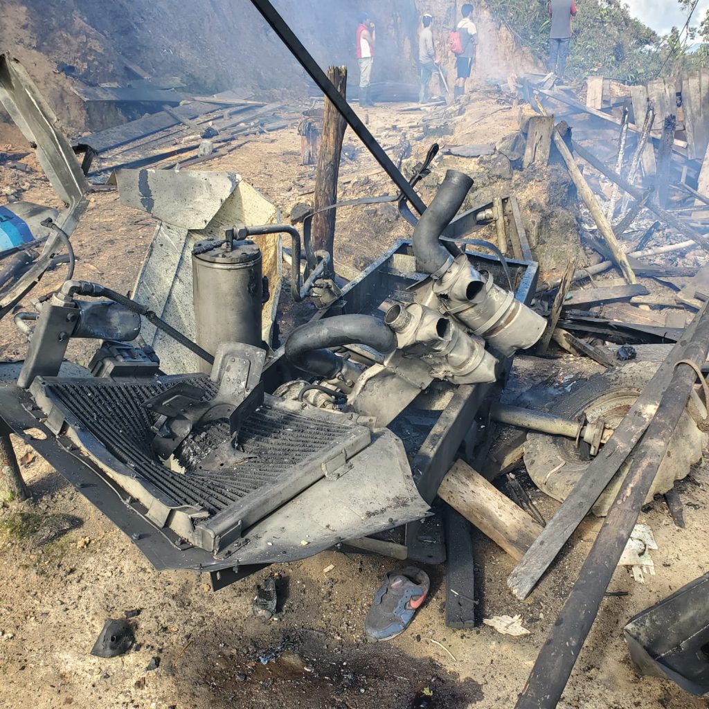 La destrucción se dio al mediodía de este miércoles, 21 de junio de 2023.