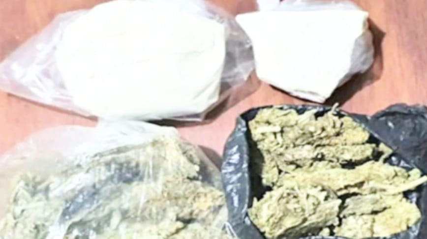 La droga decomisada al sentenciado.