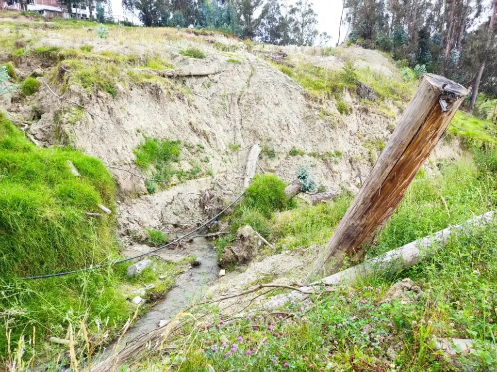 La ciudad de Loja se encuentra atravesada por algunas quebradas.