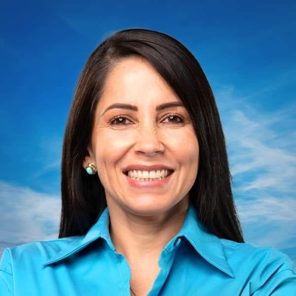 Luisa González, candidata por la Revolución Ciudadana.