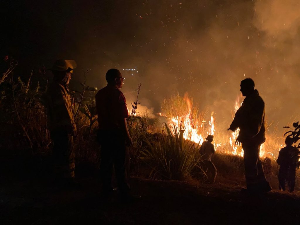 El fuego inició a eso de las 09:00 del último lunes, 31 de julio.