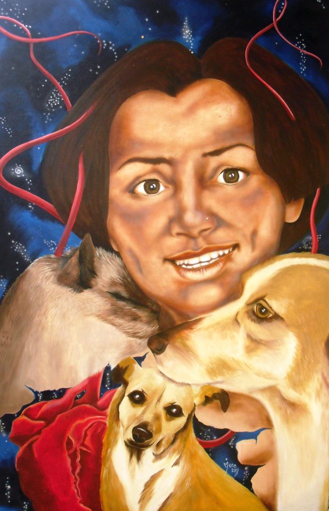 El V elemento (autorretrato) 2011-Oleo sobre lienzo. Fotografía: Roberto González (Rogo).