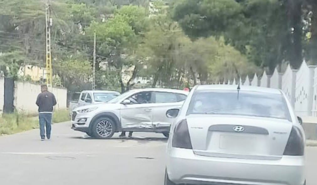 Solo daños materiales dejó el accidente.