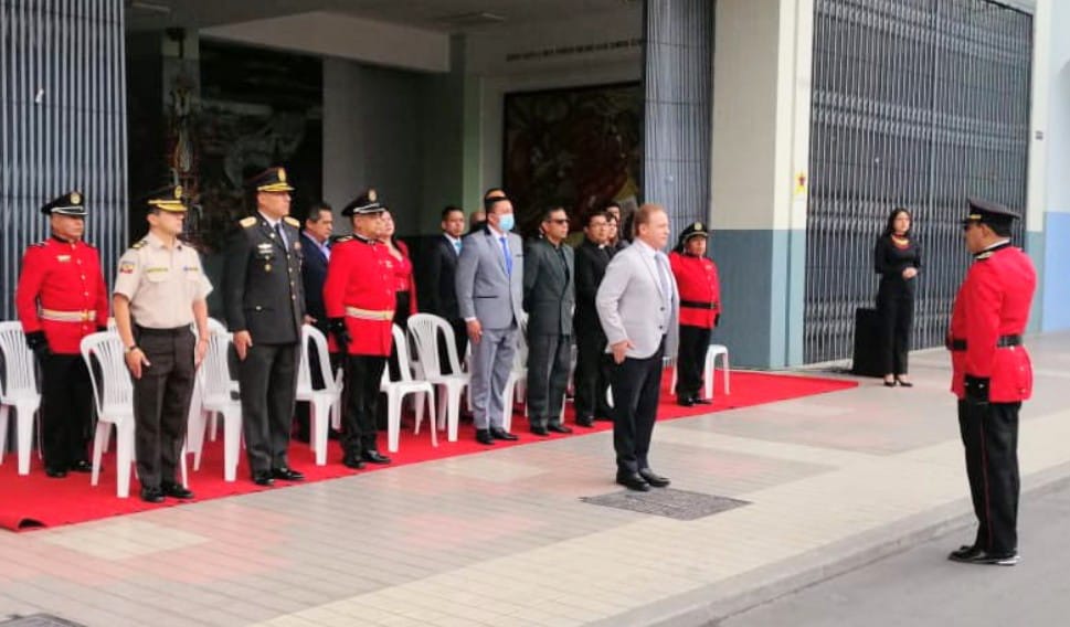 Durante la ceremonia se reconoció la labor de algunos 'casacas rojas'.