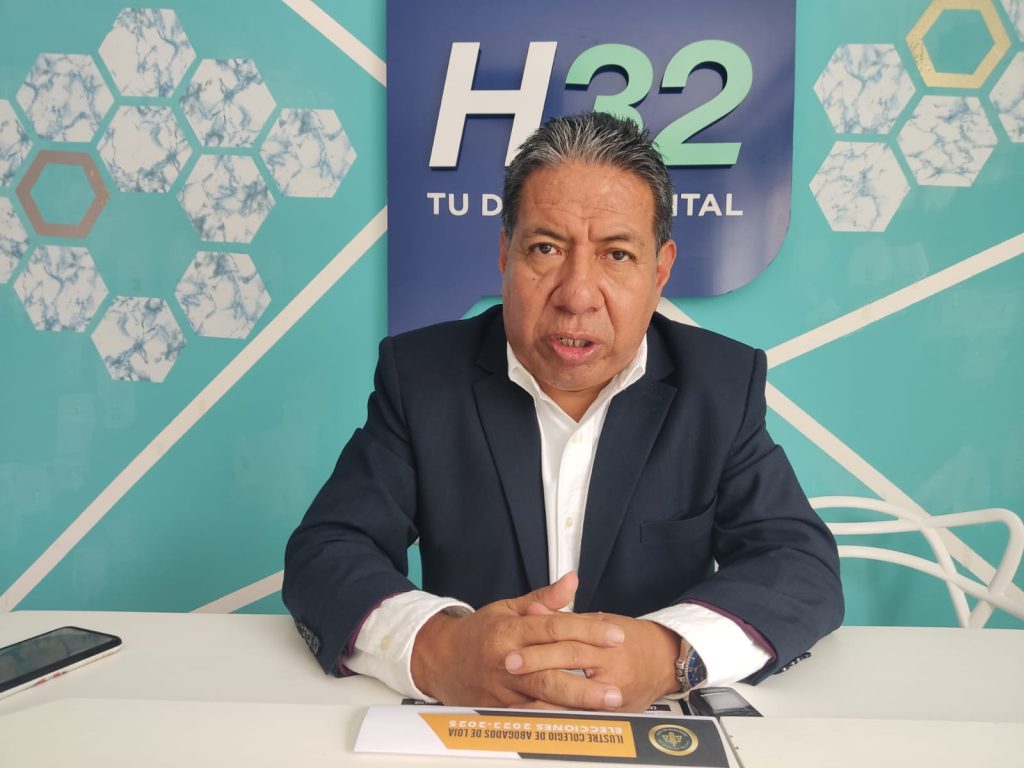 Luis Cuenca Medina, presidente del Tribunal Electoral del Colegio de Abogados de Loja.