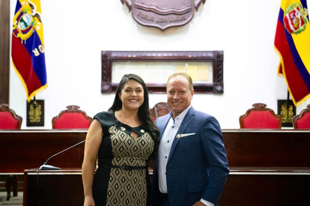 Diana Carolina Guayanay, durante la posesión, en mayo pasado. (Fotografía archivo)