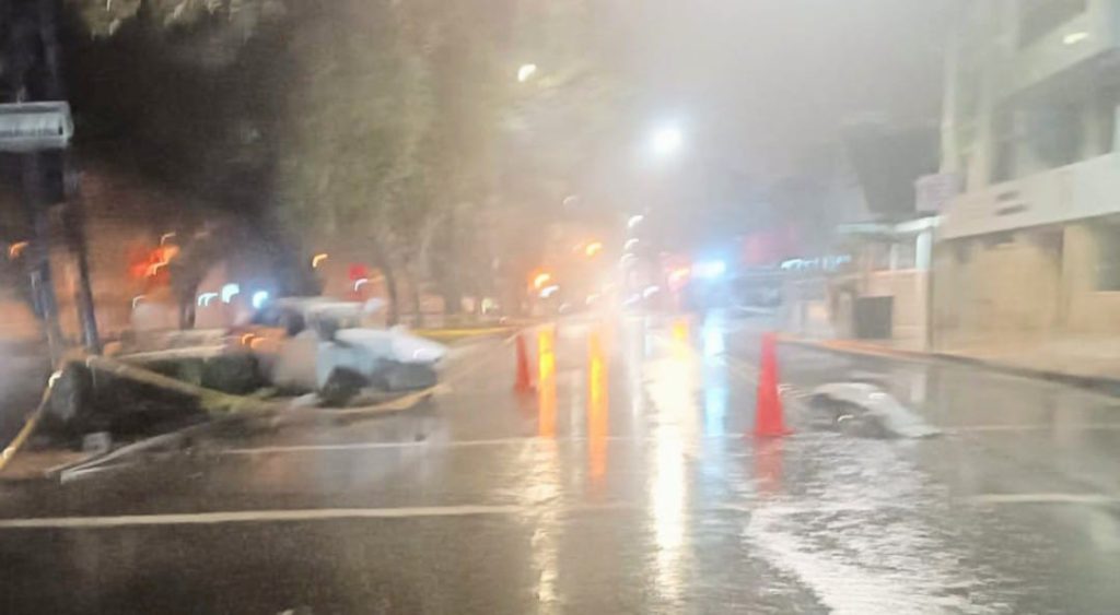 El percance ocurrió la madrugada del último sábado.