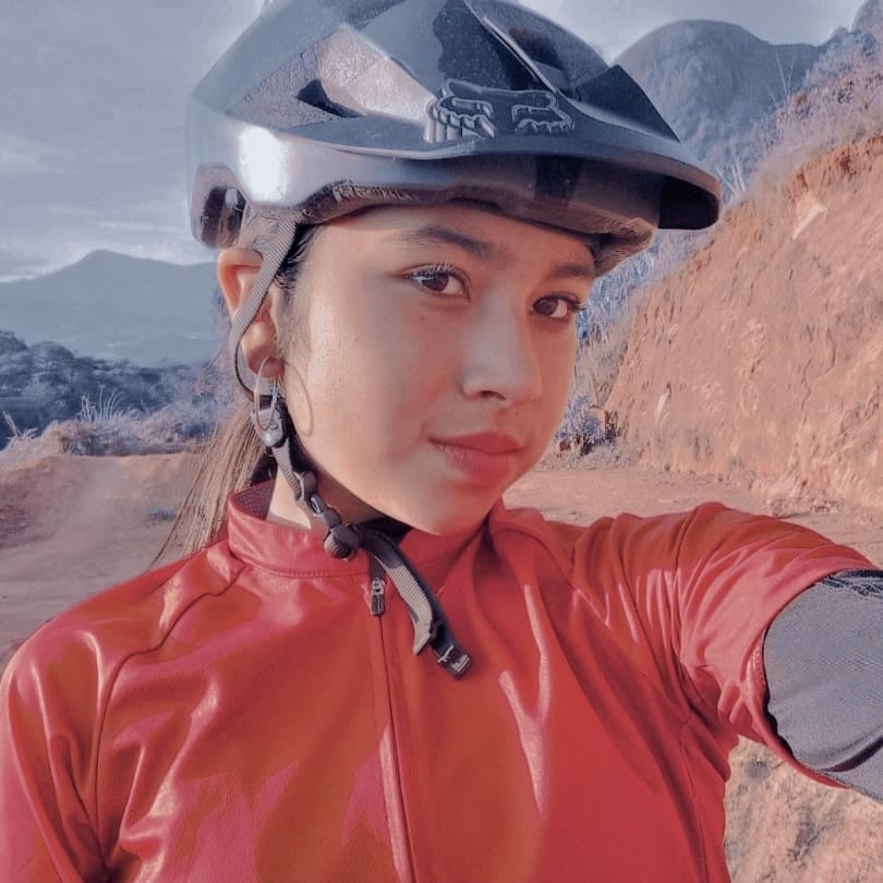 La deportista tiene mucho potencial.