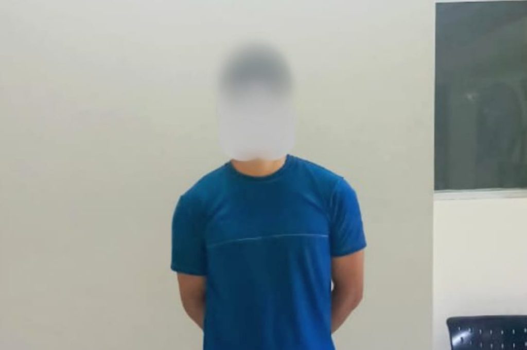 Él fue detenido la noche del último lunes.