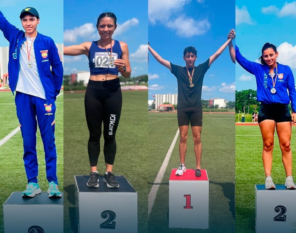 Al podio subieron los deportistas en distintas ocasiones.