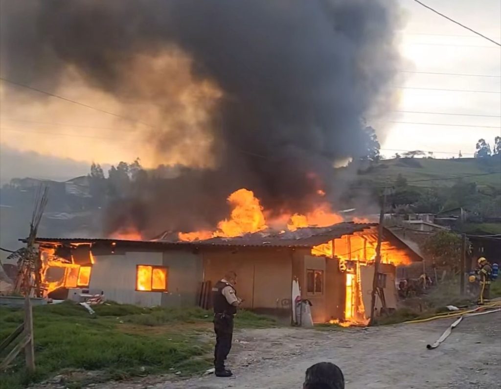 El flagelo se dio en días anteriores en el barrio Borja, al occidente de la ciudad de Loja.