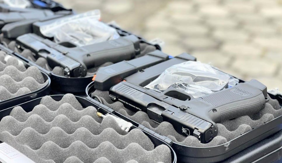 Las pistolas son de última generación